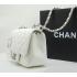 Chanel 36077 White Lambskin 2way