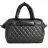 Chanel Coco bags 47205 Black Lambskin Cross Body Bag