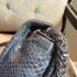 Chanel Le Boy Silver Snakeskin Cross Body Bag