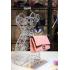 Chanel Calfskin Silver Chain Pink Handbag Reissue 2.55