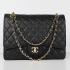 Cheap Chanel  Flap bags 01116 Black Medium HandBags