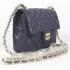 Chanel  Flap bags 1115 Blue Cow Leather Small Handbags