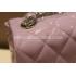 Chanel Calfskin Handbag  Flap Mini Pink