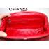 Chanel Clutches 35487 Red Cow Leather Small Bag