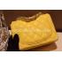 Chanel Patent Leather Mini Yellow  Flap Handbag Replica