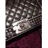 Replica Chanel Cross Body Bag Small Silver Calfskin Le Boy