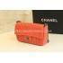 Cheap Chanel Calfskin  Flap Lattice Stripe Orange Handbag