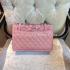 Replica Chanel Leather 2024 Paris-dallas Pink  Flap Shoulder Bag