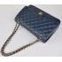 Chanel  Flap bags 28601 Blue Medium HandBags Replica