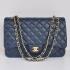 Chanel  Flap bags 28601 Blue Medium HandBags Replica