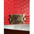 Chanel Red Handbag Snakeskin