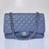 Chanel  Flap bags 47600 Blue Cow Leather Medium Bag