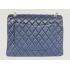 Chanel  Flap bags 1116 Blue Lambskin Medium