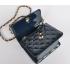 Cheap Chanel  Flap bags 1118 Blue Small Ladies Handbags Replica