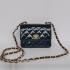 Cheap Chanel  Flap bags 1118 Blue Small Ladies Handbags Replica