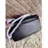 Chanel Double C Logo Black  Flap Lambskin Handbag