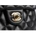 Chanel  Flap bags 1115 Black Lambskin Small Handbag