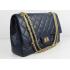 Chanel 48102 Blue Lambskin Medium HM04244