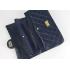 Chanel 48102 Blue Lambskin Medium HM04244