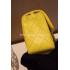 Cheap Chanel  Flap Handbag Mini Yellow Snakeskin