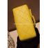 Cheap Chanel  Flap Handbag Mini Yellow Snakeskin