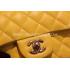 Cheap Chanel  Flap Handbag Mini Yellow Snakeskin