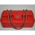 Chanel  Flap bags 1112 Red Lambskin Ladies Bags