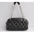 Chanel  bags 46168 Black Lambskin Cross Body Bag