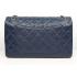 Cheap Chanel 48102 Blue Lambskin Cross Body Bag Replica