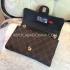 Replica Chanel Leather Handbag Embroidery Black