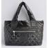 Replica Chanel Coco bags 48610 Black Nylon Cross Body Bag