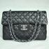 Cheap Chanel  Flap bags 46558 Black Cow Leather Ladies Bags