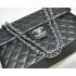 Cheap Chanel  Flap bags 46558 Black Cow Leather Ladies Bags