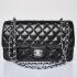 Chanel  Flap bags 1112 Black Lambskin Ladies Bags