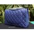 Chanel  Flap bags 51113 Blue Cow Leather Medium Handbag