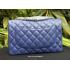 Chanel  Flap bags 51113 Blue Cow Leather Medium Handbag