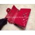 Chanel  Flap Red Shoulder Bag Genuine Leather