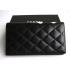 Chanel Wallet C0165 Black Lambskin Small Wallet