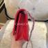 Chanel Shoulder Bag Calfskin Red  Flap