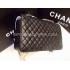 Cheap Chanel Calfskin Black Cross Body Bag Handbag Replica