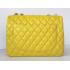 Chanel  Flap bags 1114 Yellow Lambskin Medium Bag