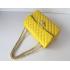 Chanel  Flap bags 1114 Yellow Lambskin Medium Bag