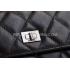 Chanel Wallet Lattice Pattern Black Calfskin Purse