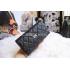 Chanel Wallet Lattice Pattern Black Calfskin Purse