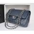 Chanel A1112 Blue Lambskin 2way