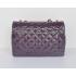 Chanel  Flap bags 28600 Purple Enamel Cross Body Bag Replica