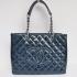 Chanel Shopping bags 20995 Blue Enamel Ladies Handbag