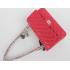 Quality Chanel  Flap bags 01112A Red Cross Body Bag Ladies