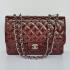 Chanel  Flap bags 28600 Red Enamel Cross Body Bag