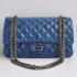 Chanel 2.55 Reissue Flap 35944 Blue Crocodile Cross Body Bag